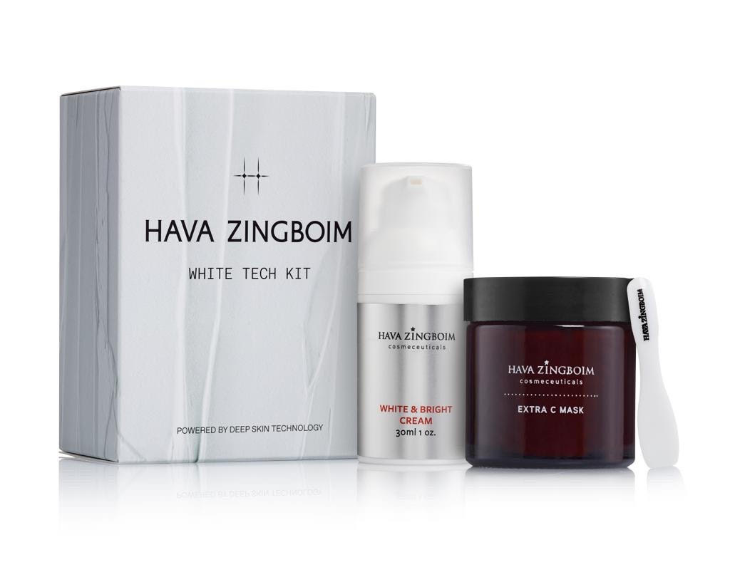 ערכת הבהרה - קרם הבהרה -WHITE AND BRIGHT + EXTRA C MASK